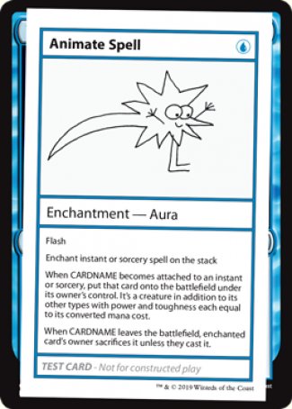 Sort d'animation (Édition de 2021) [Cartes de test d'extension Mystère]