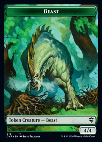 Bestia (19) // Ficha de Elefante de Doble Cara [Commander Legends Tokens]