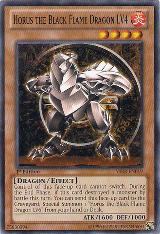 Horus le Dragon de la Flamme Noire LV4 [YSKR-FR019] Commune