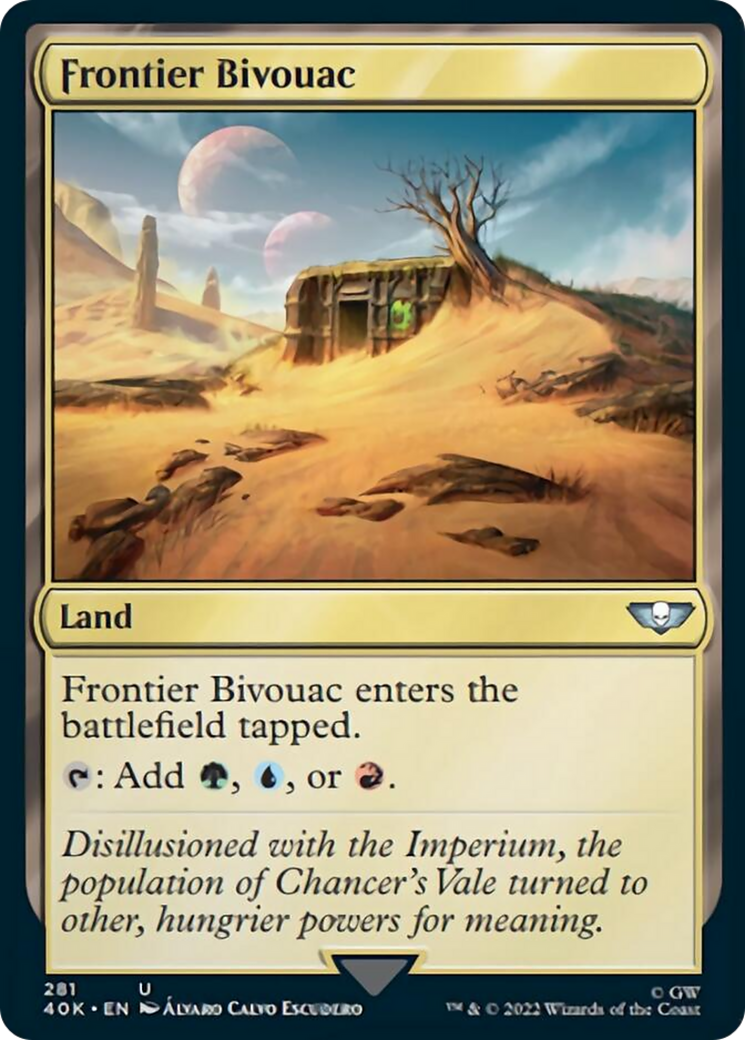 Bivouac de la Frontière (Feuille d'Accélération) [Warhammer 40,000]