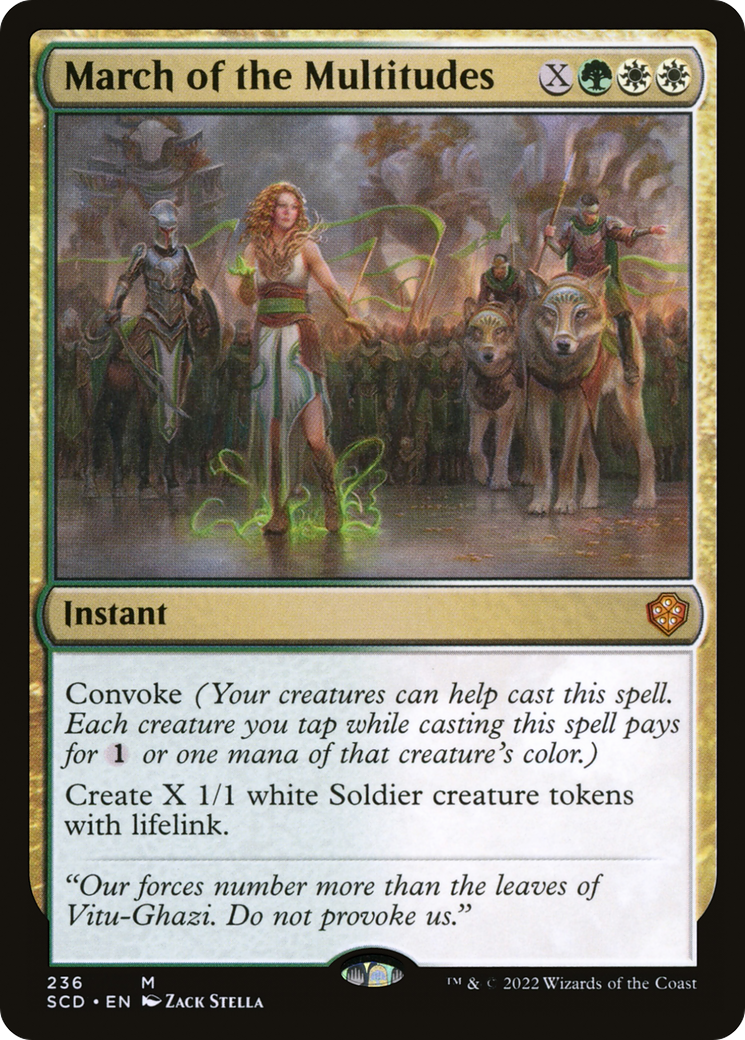 La marche des multitudes [Decks Commandant de démarrage]