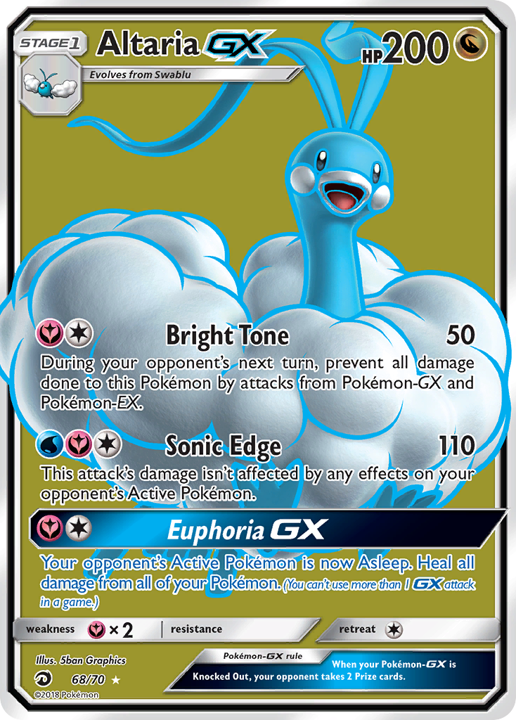 Altaria GX (68/70) [Soleil et Lune : Majesté des Dragons]