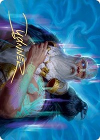 Carta de arte de Alrund, Dios del Cosmos (Firma estampada en dorado) [Serie de arte Kaldheim]