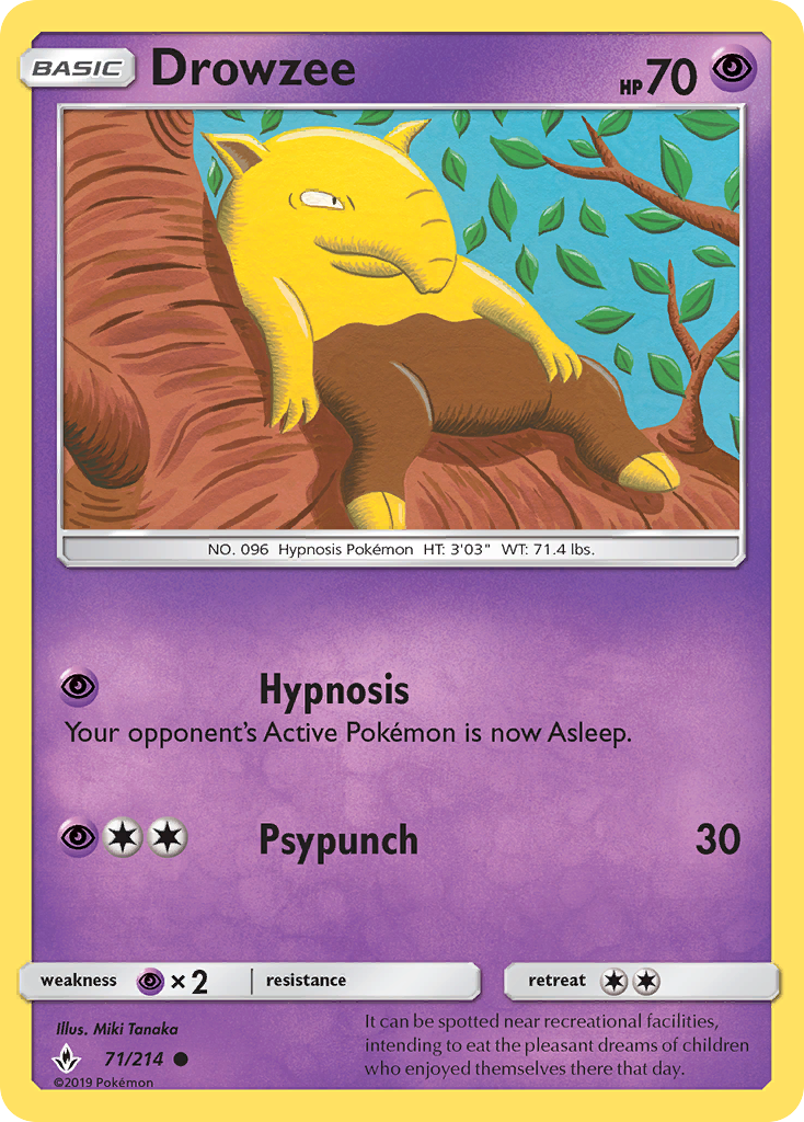 Drowzee (71/214) [Sol y Luna-Unión de Aliados]
