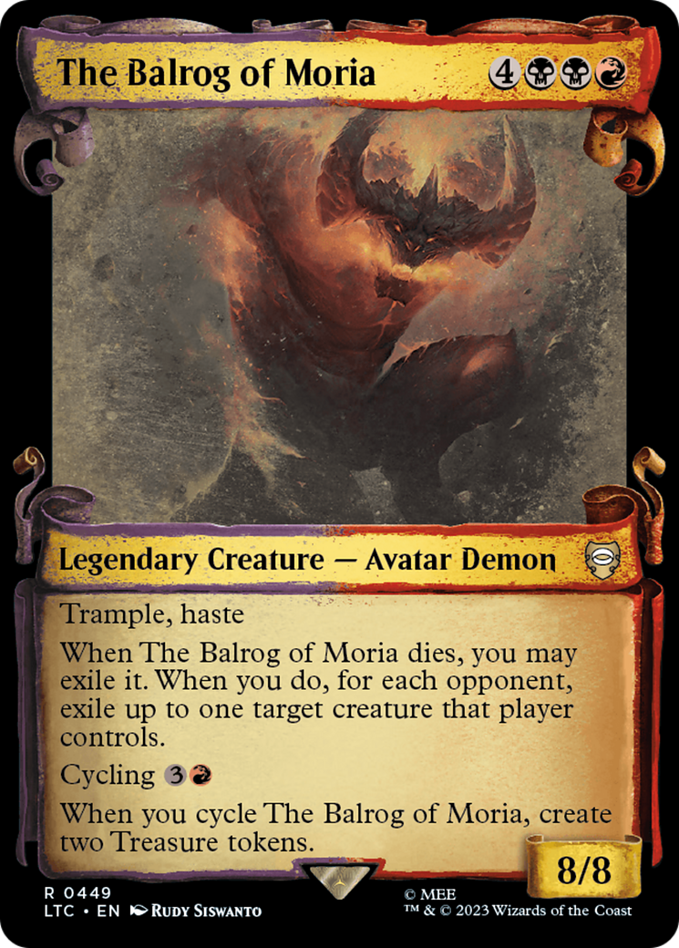 Le Balrog de la Moria [Le Seigneur des Anneaux : Contes de la Terre du Milieu — Parchemins de présentation des commandants]