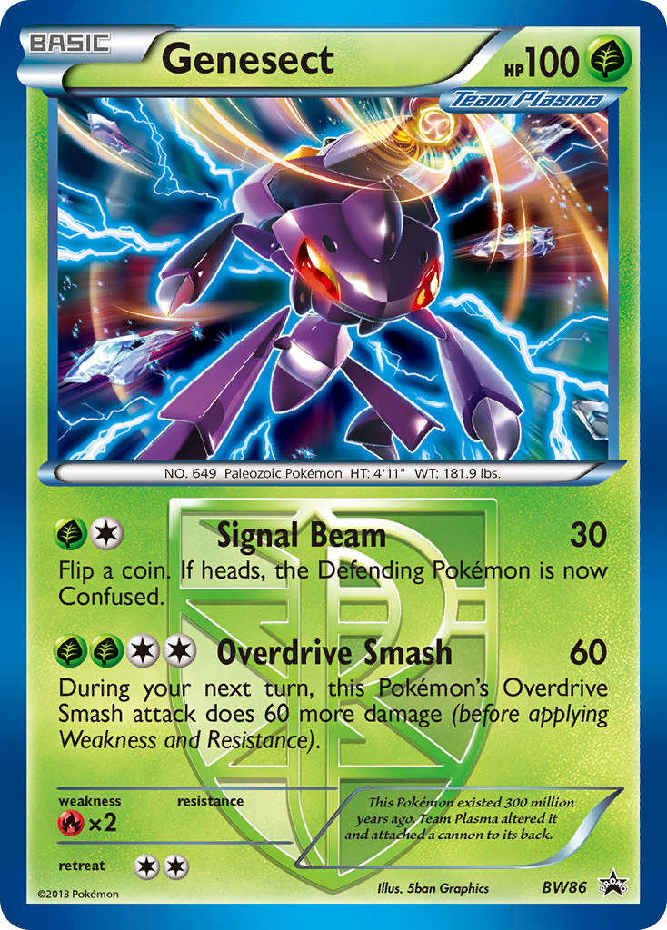 Genesect (BW86) (Team Plasma) [Noir & Blanc : Cartes promo Black Star]