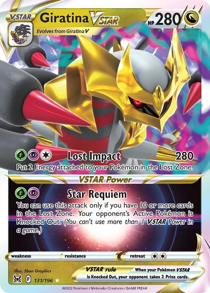 Giratina VSTAR (131/196) [Épée et Bouclier : Origine Perdue]