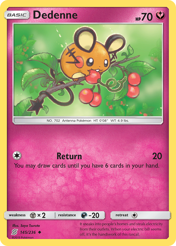 Dedenne (145/236) [Soleil et Lune : Harmonie des Esprits]