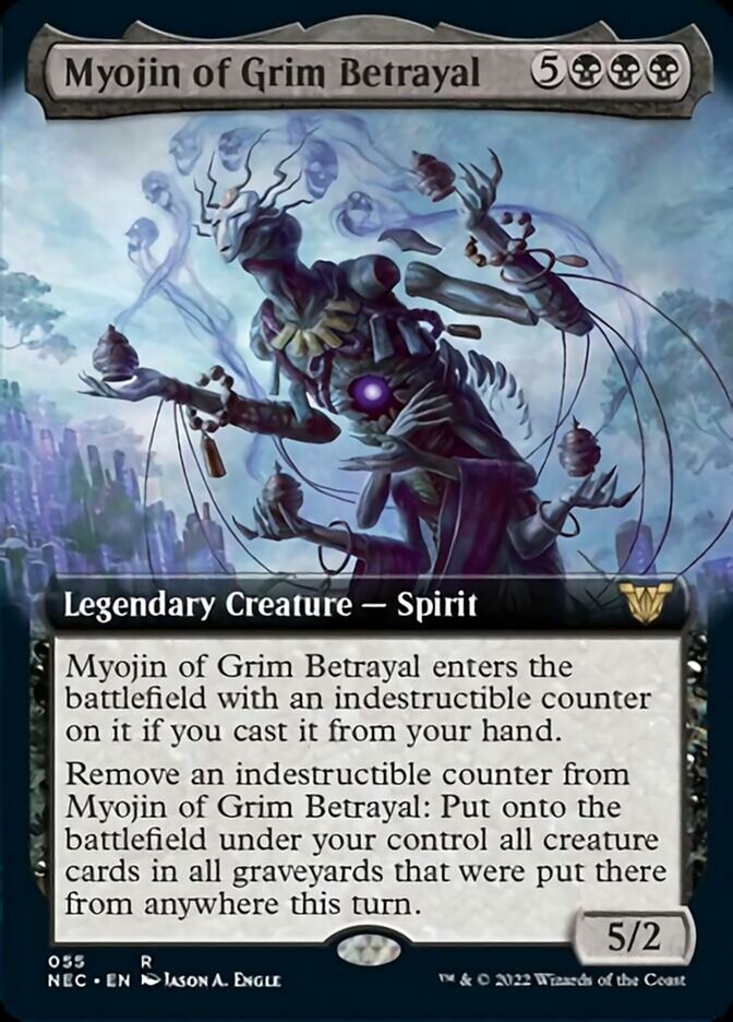 Myojin de la trahison sinistre (Extended Art) [Commander Kamigawa: Dynastie Néon]