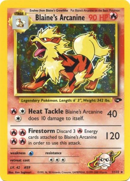 Arcanin de Blaine (1/132) [Gym Challenge Illimité]