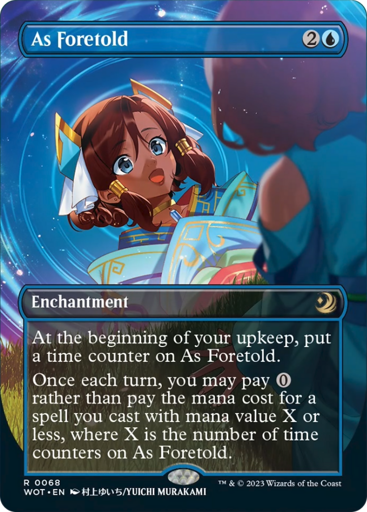 Comme Prédit (Anime Sans Bordure) (Feuille Confettis) [Les friches d'Eldraine : Histoires enchantées]