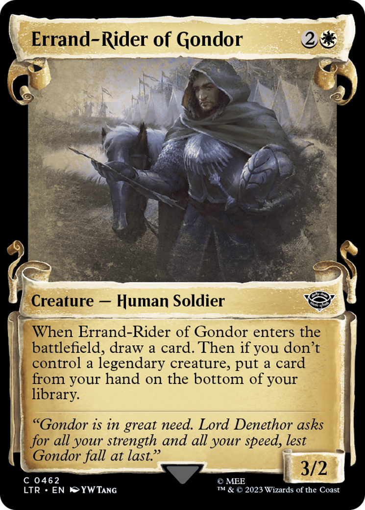 Coursier du Gondor [Le Seigneur des Anneaux : Contes de la Terre du Milieu - Parchemins Vitrine]