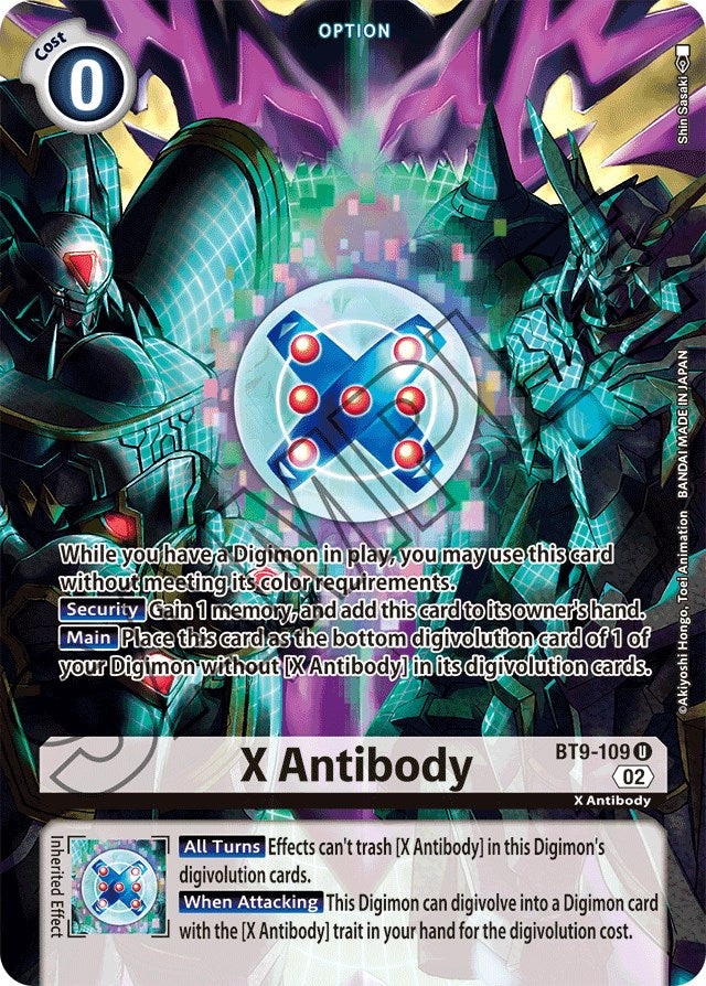 X Anticuerpo [BT9-109] (Arte Alternativo) [Mazo Inicial: Set de Mazo Avanzado de Beelzemon]