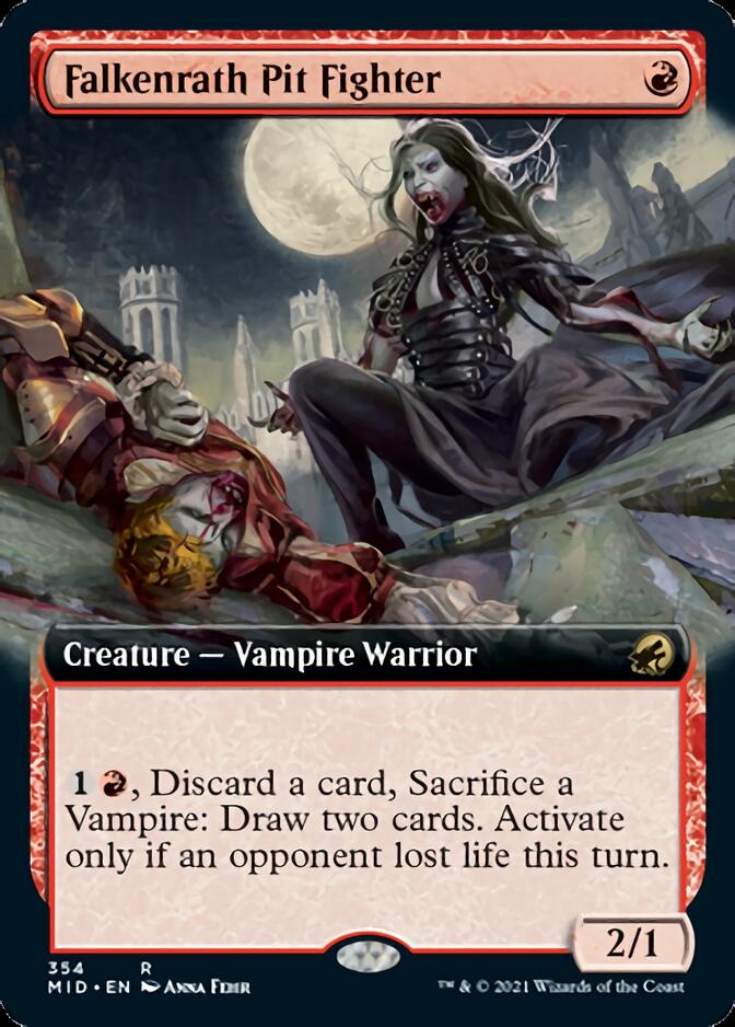 Bagarreur des fosses de Falkenrath (Illustration étendue) [Innistrad : Chasse de minuit]