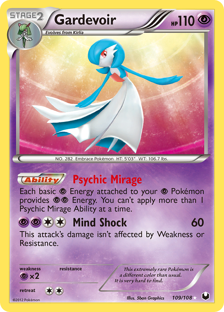 Gardevoir (109/108) [Noir & Blanc : Explorateurs Obscurs]