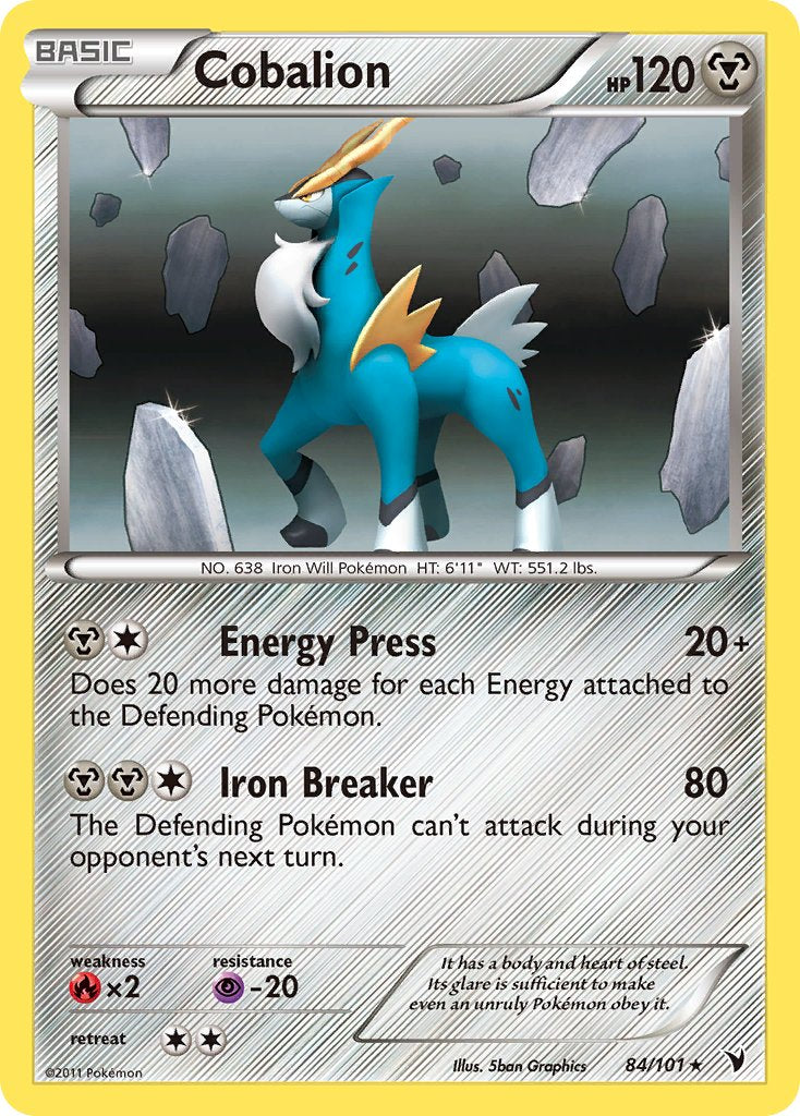 Cobalion (84/101) (Exclusivité Deck d'Arène) (Exclusivité Deck Thème) [Noir & Blanc : Nobles Victoires]
