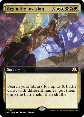 Comienza la Invasión (Arte Extendido) [Commander: Marcha de las Máquinas]