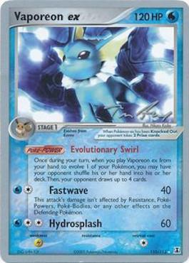 Vaporeon ex (110/113) (Ascenso Legendario - Tom Roos) [Campeonatos Mundiales 2007]