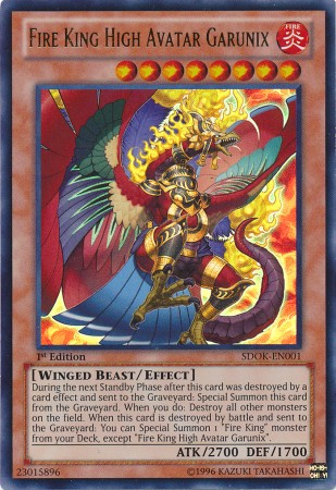 Roi du Feu Grand Avatar Garunix [SDOK-EN001] Ultra Rare