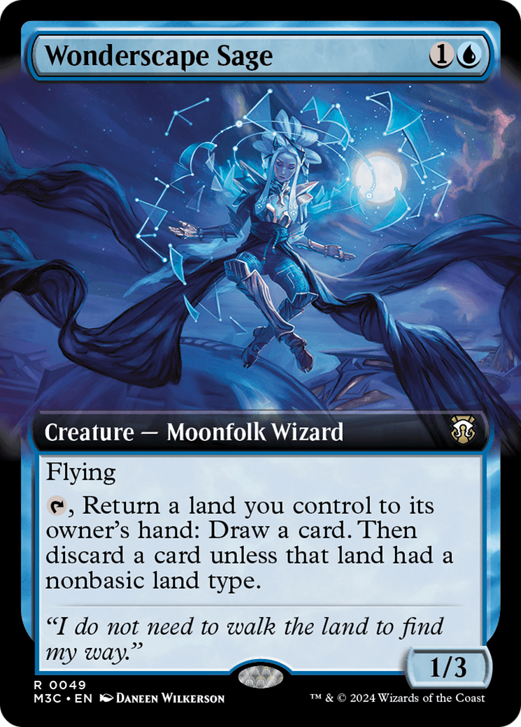 Mago de Paisaje Maravilloso (Arte Extendido) [Commander de Modern Horizons 3]