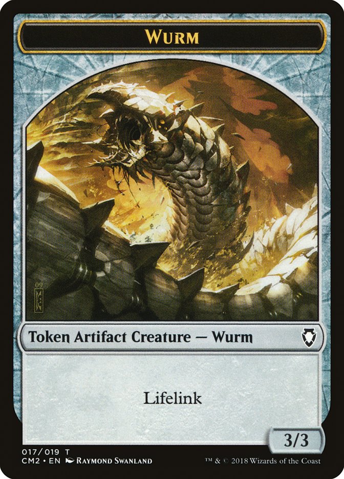 Ficha de gusano (017/019) [Tokens de Commander Anthology Volumen II]