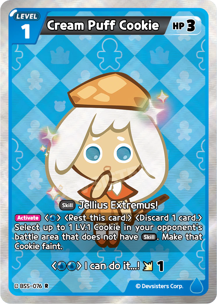 Image for Cream Puff Cookie (BS5-076) (BS5) - CookieRun: Braverse TCG