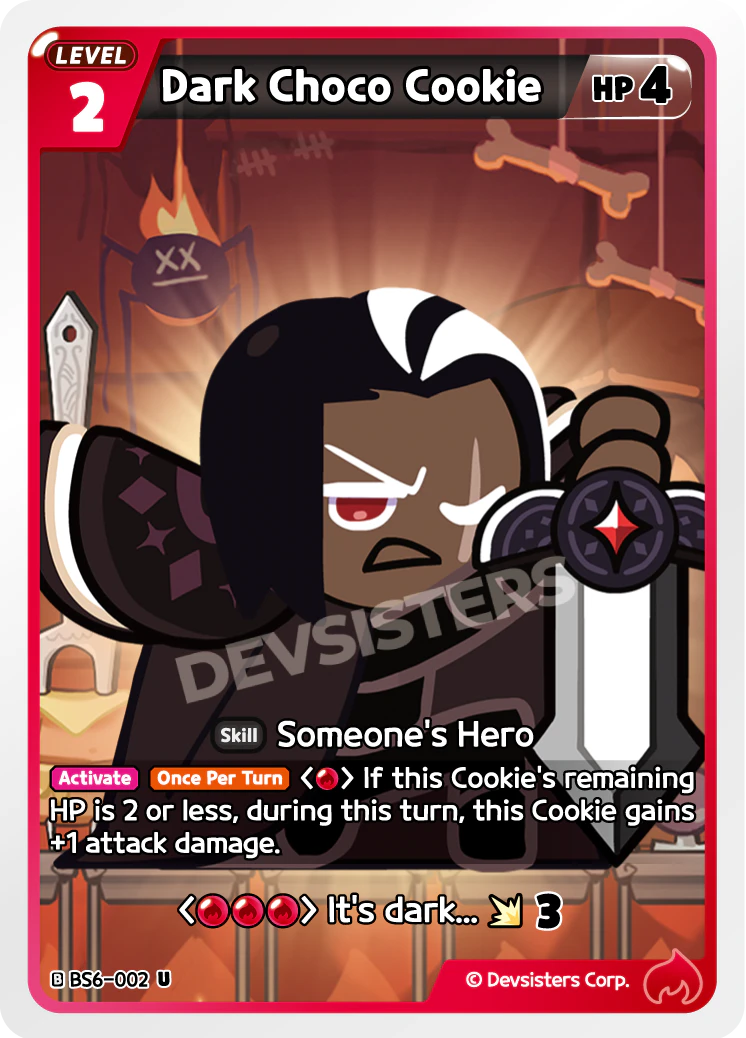 Image for Dark Choco Cookie (BS6-002) (BS6) - CookieRun: Braverse TCG