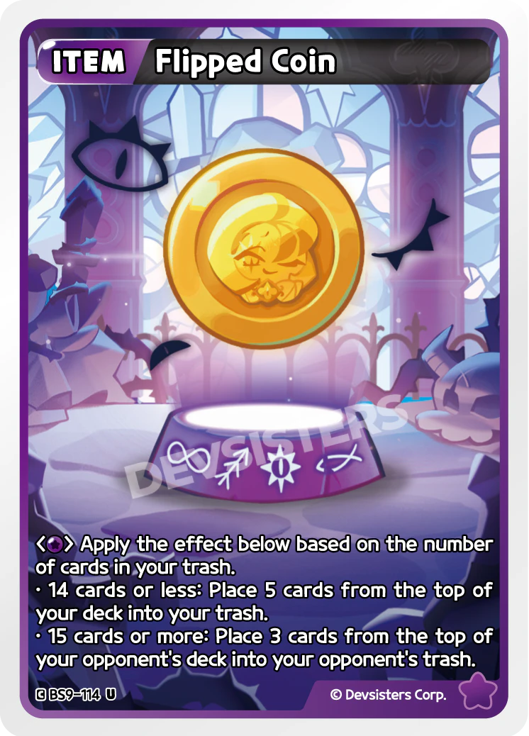 Image for Flipped Coin (BS9-114) (BS9) - CookieRun: Braverse TCG