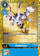 Gabumon [P-003] (Juego de Cartas del 2º Aniversario) [Cartas Promocionales]