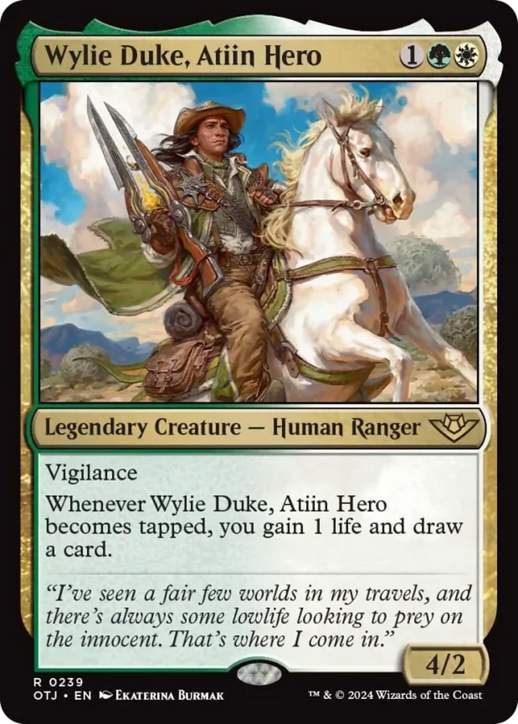 Wylie Duke, Héroïne atiin [Les Hors-la-loi de Croisetonnerre]