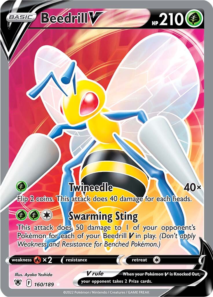 Beedrill V (160/189) [Espada y Escudo: Resplandor Astral]
