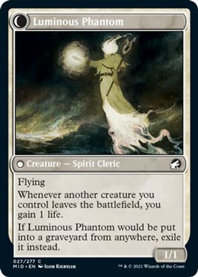 Vétéran lunaire // Fantôme lumineux [Innistrad : Chasse de minuit]