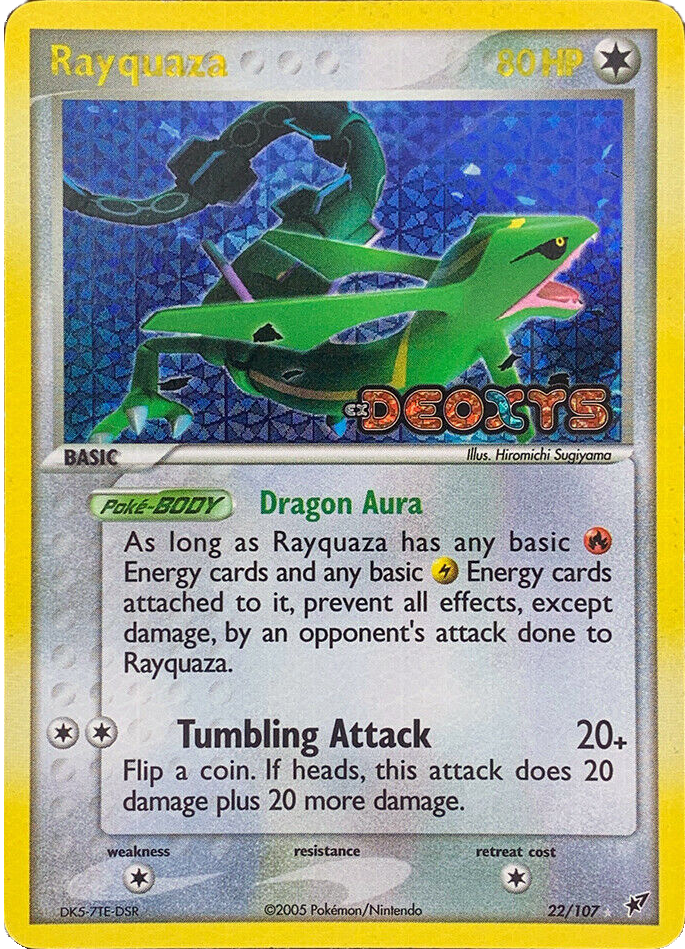 Rayquaza (22/107) (Estampillé) [EX: Deoxys]