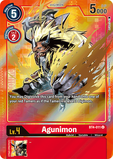 Agunimon [BT4-011] (Arte Alternativo) [Great Legend]