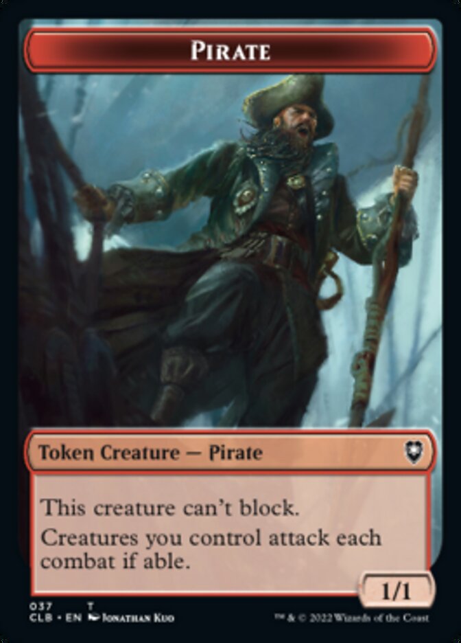 Pirate // Gobelin Jeton recto-verso [Commander Legends: Battle for Baldur's Gate Tokens]