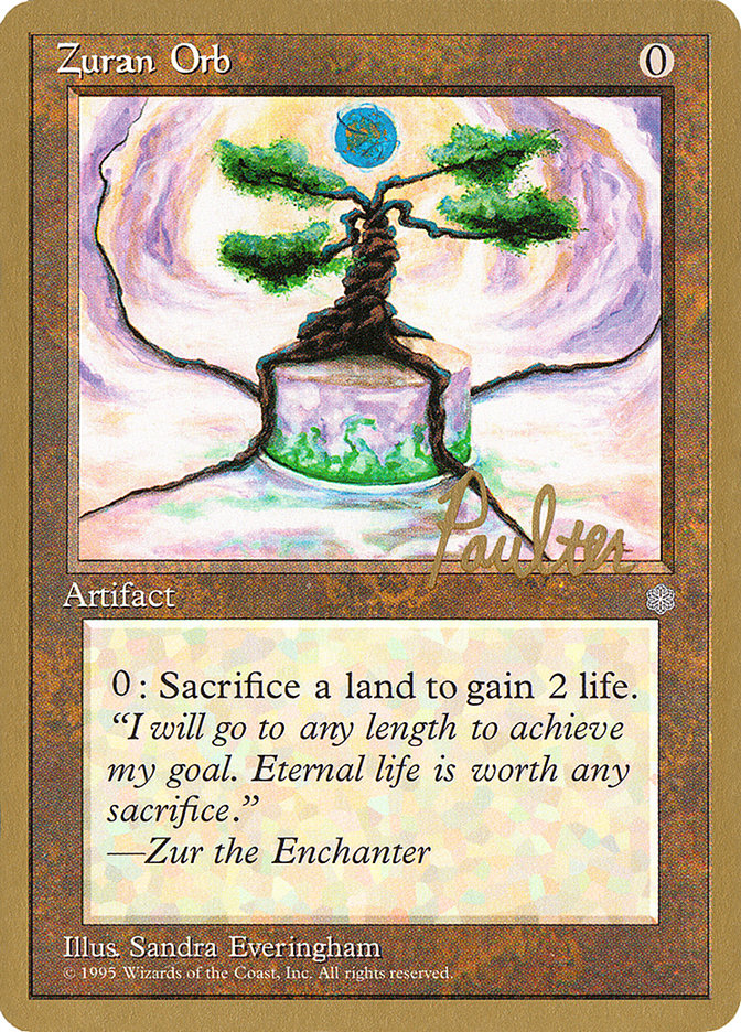 Orbe de Zuran (Preston Poulter) [Pro Tour Collector Set]
