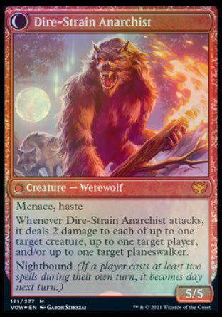 Incendiaire volatif // Anarchiste de la souche fatale [Innistrad: Vœu de sang promos d'avant-première]