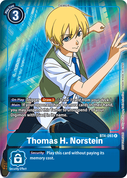 Thomas H. Norstein [BT4-093] (Promo de compra de caja) [Promos Great Legend]