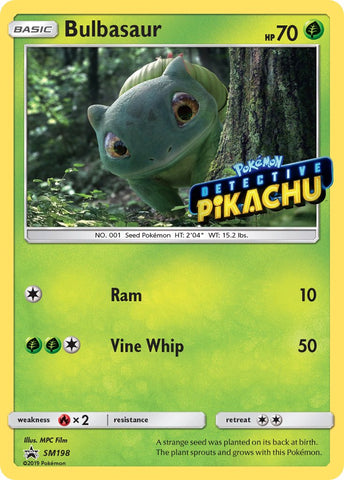 Bulbizarre (SM198) (Estampillé Détective Pikachu) [Soleil et Lune : Promos Étoile Noire]