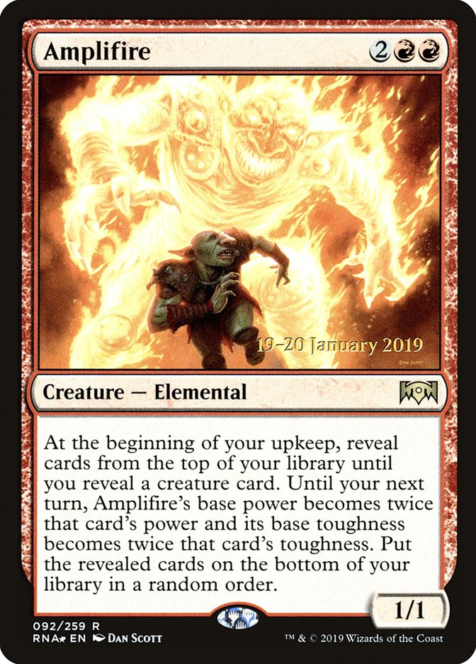 Amplifeu [Cartes promos d'avant-première de l'Allégeance de Ravnica]