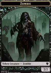 Zombi // Oro Ficha de dos caras [Commander 2017 Tokens]
