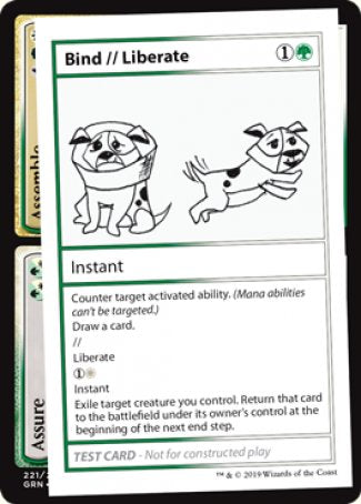 Lier // Libérer (Édition 2021) [Cartes de test de boosters mystères]