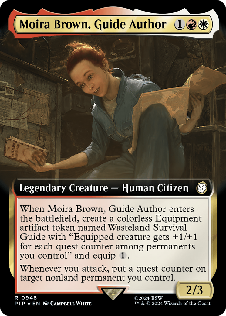 Moira Brown, auteure-guide (Extended Art) (Surge Foil) [Fallout]