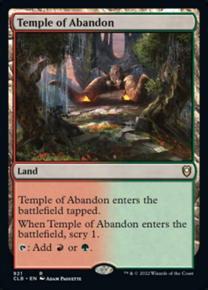 Temple de l'abandon [Commander Legends : La bataille de la Porte de Baldur]