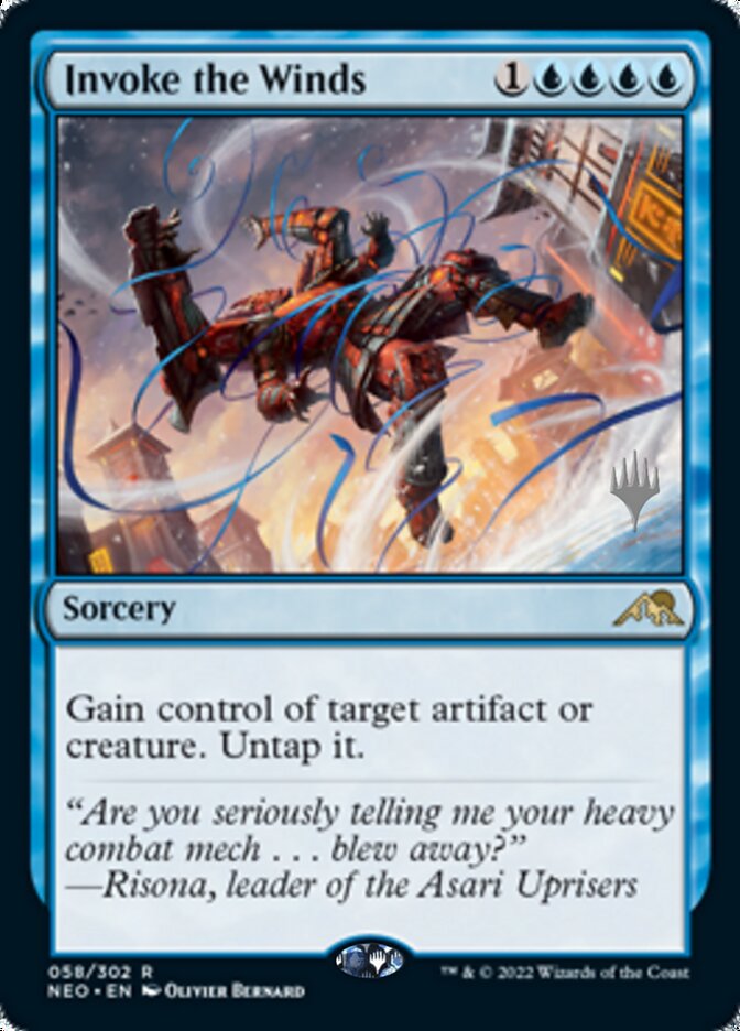 Invoquer les vents (Pack promo) [Promos Kamigawa : la dynastie néon]
