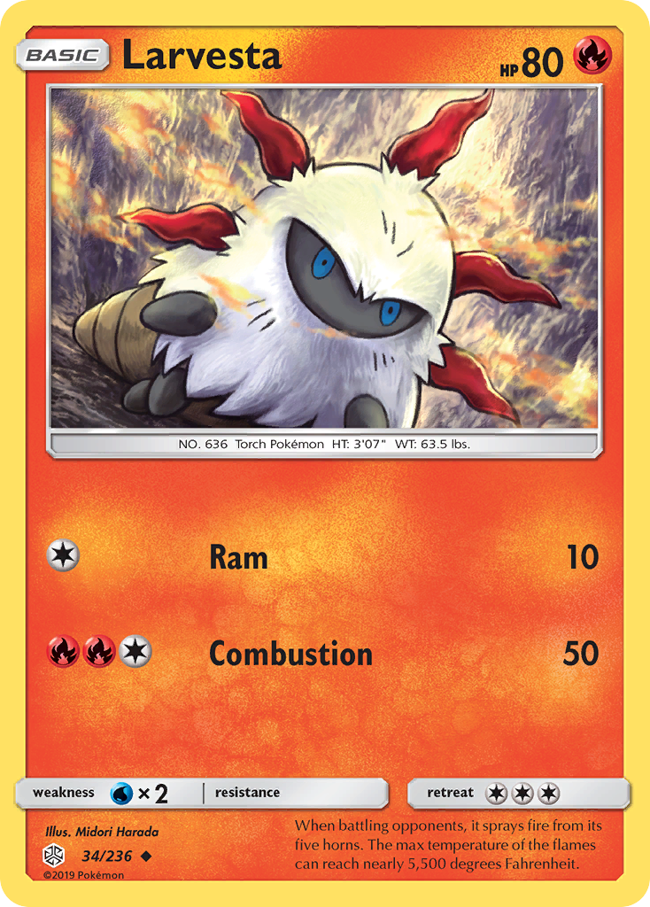 Larvesta (34/236) [Soleil et Lune : Éclipse Cosmique]