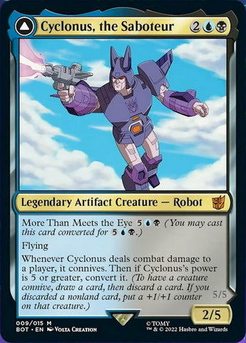 Cíclonus, el Saboteador // Cíclonus, Combatiente Cybertroniano [Transformers]