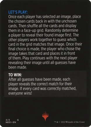 Simulacre cybernétique (Mini-jeu magique) [Kamigawa : La dynastie néon (Mini-jeu)]