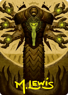 Carte artistique Inquisition de Kozilek (Signature estampée or) [Série artistique Strixhaven : l'Académie des Mages]