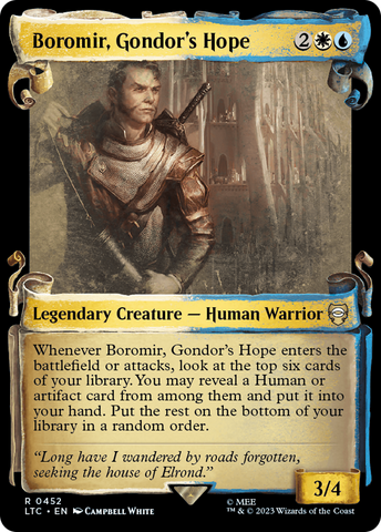 Boromir, l'espoir du Gondor [Le Seigneur des Anneaux : Histoires de la Terre du Milieu Commander Showcase Scrolls]